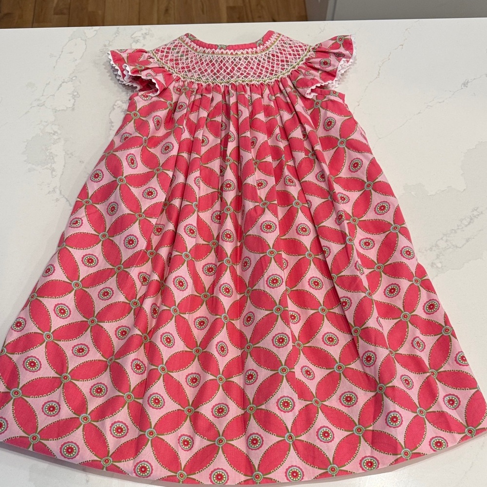 Pink Floral Kids Dress